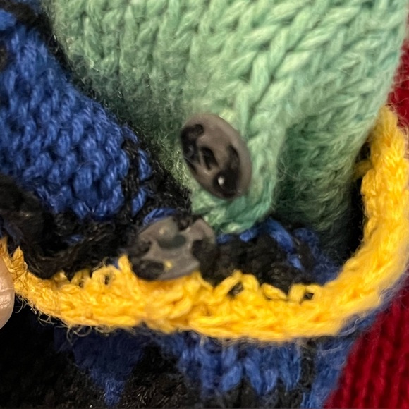 Vintage Berek Cardigan New York NYC Theme Medium Kitsch Novelty - small flaws - Picture 6 of 14